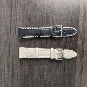 20mm Fossil women's leather watch strap set